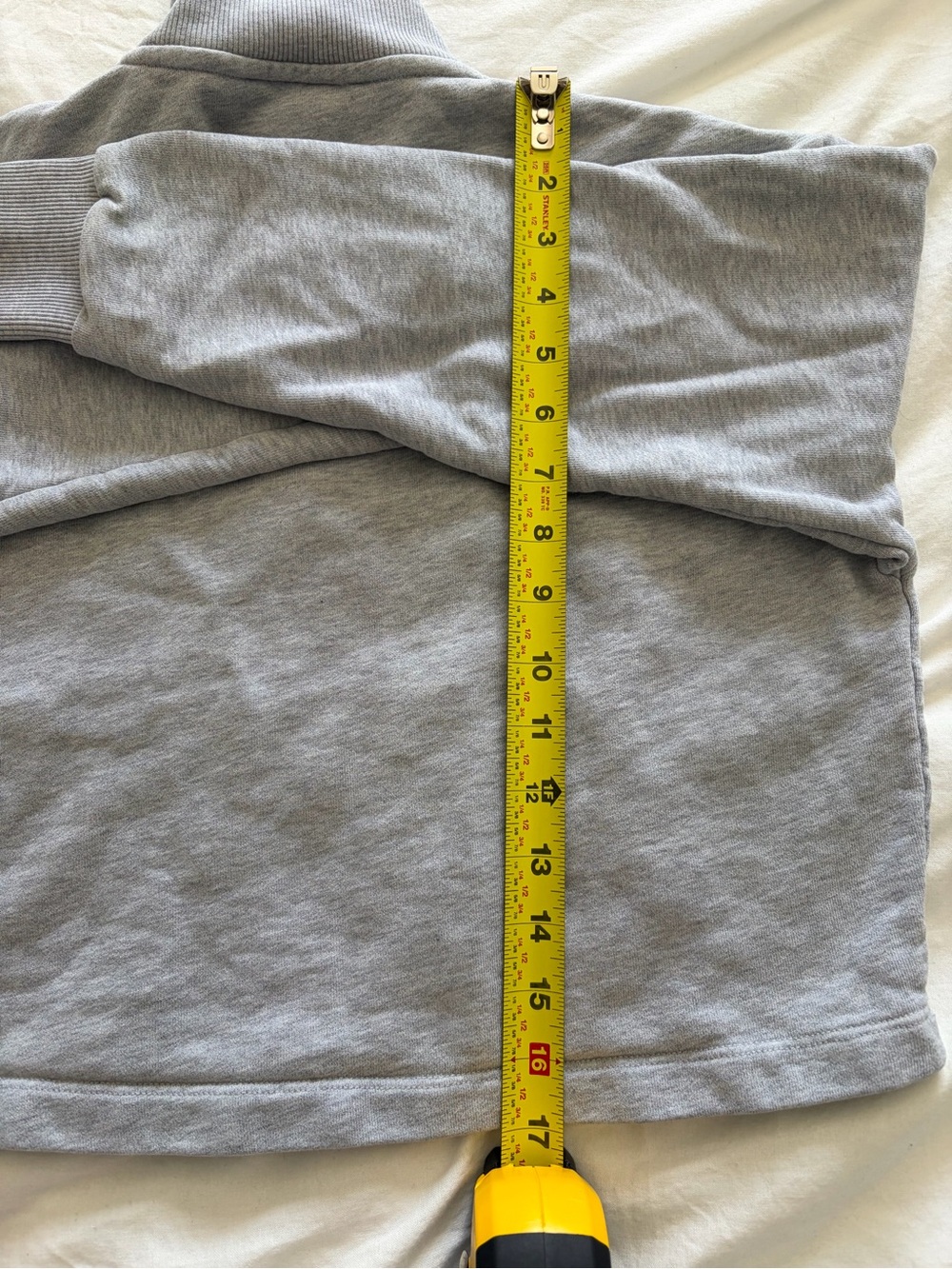 Outdoor Voices Clean Girl Grey Athleisure Half-Zip Sweatshirt XS Like New - Picture 7 of 9